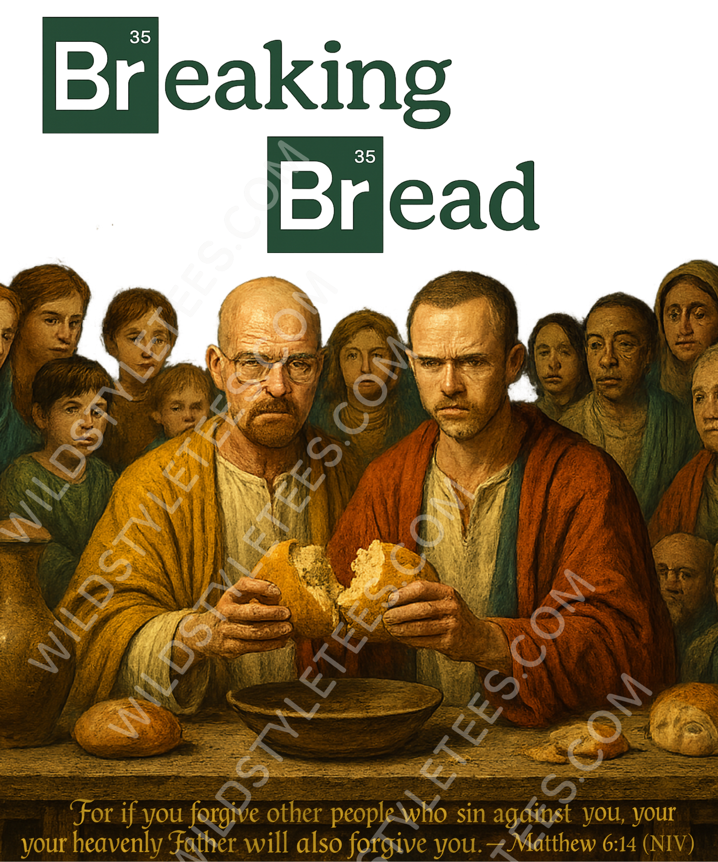 Unisex Breaking Bread Parody of Breaking Bad Unisex Classic Tee