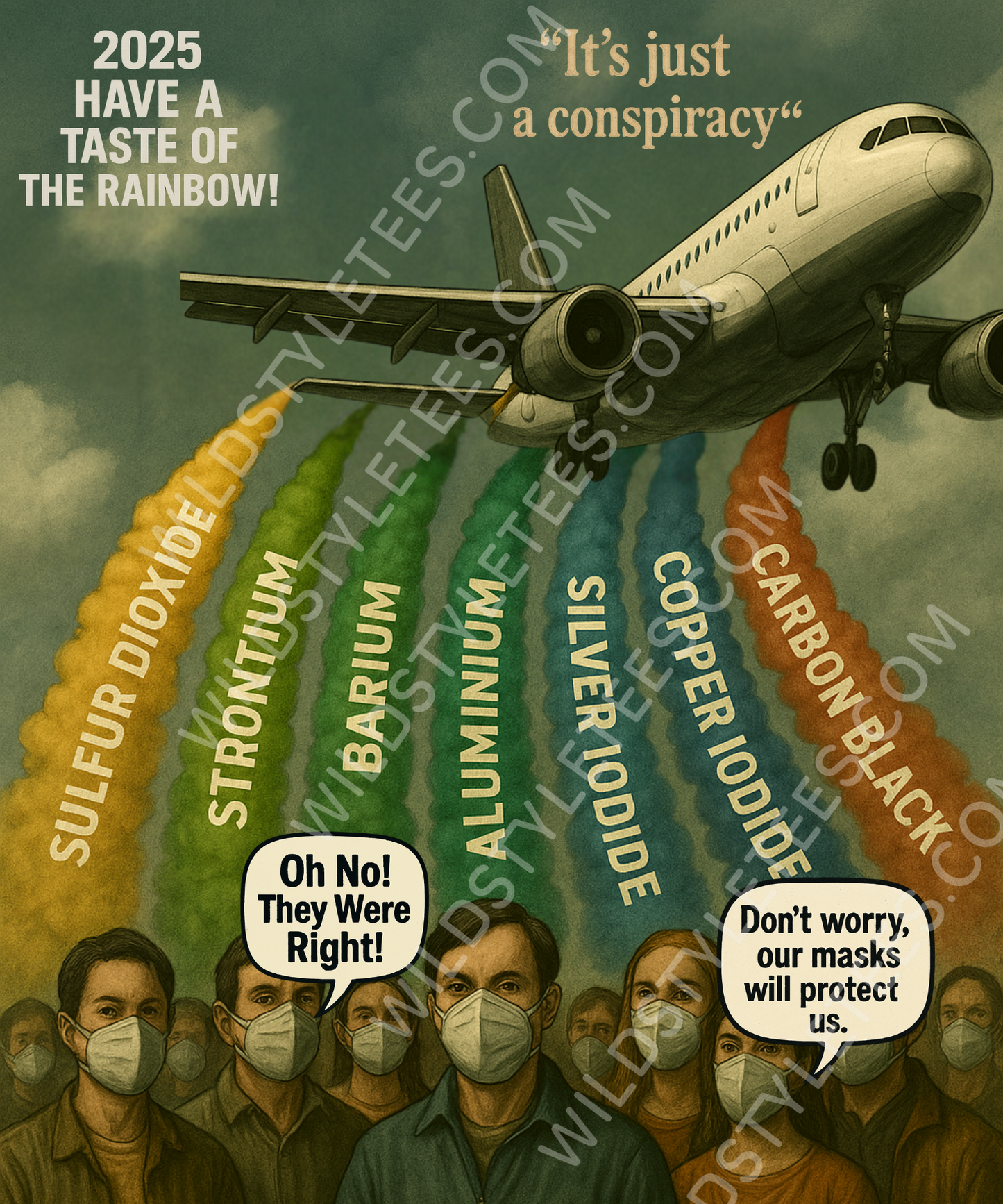 Unisex Geo Engineering Chemtrails Conspiracy T-Shirt