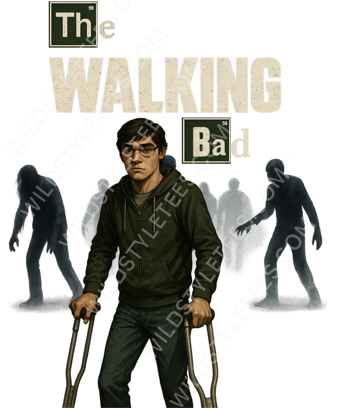 The Walking Bad Breaking Bad and The Walking Dead Parody Comedy T Shirt